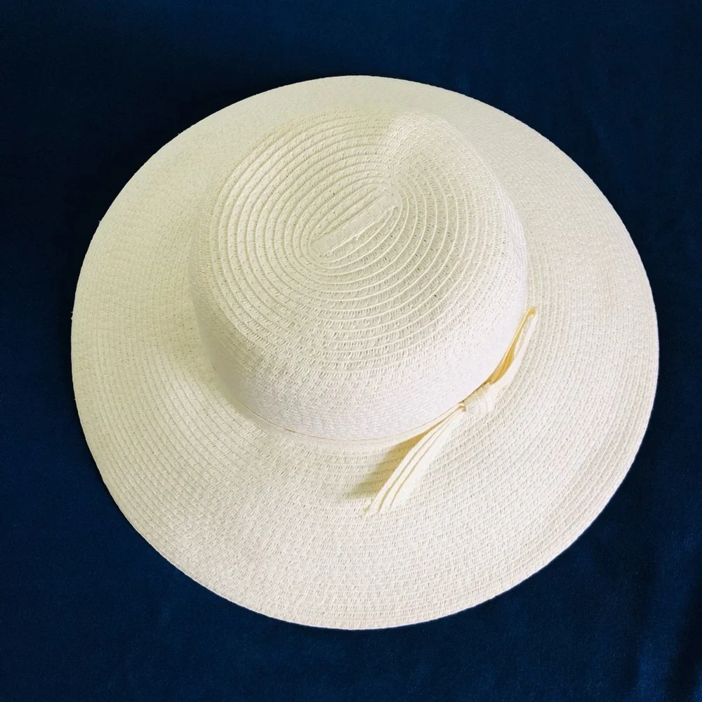 NORDSTROM ✨️ Women's Cream Packable Floppy Straw Hat